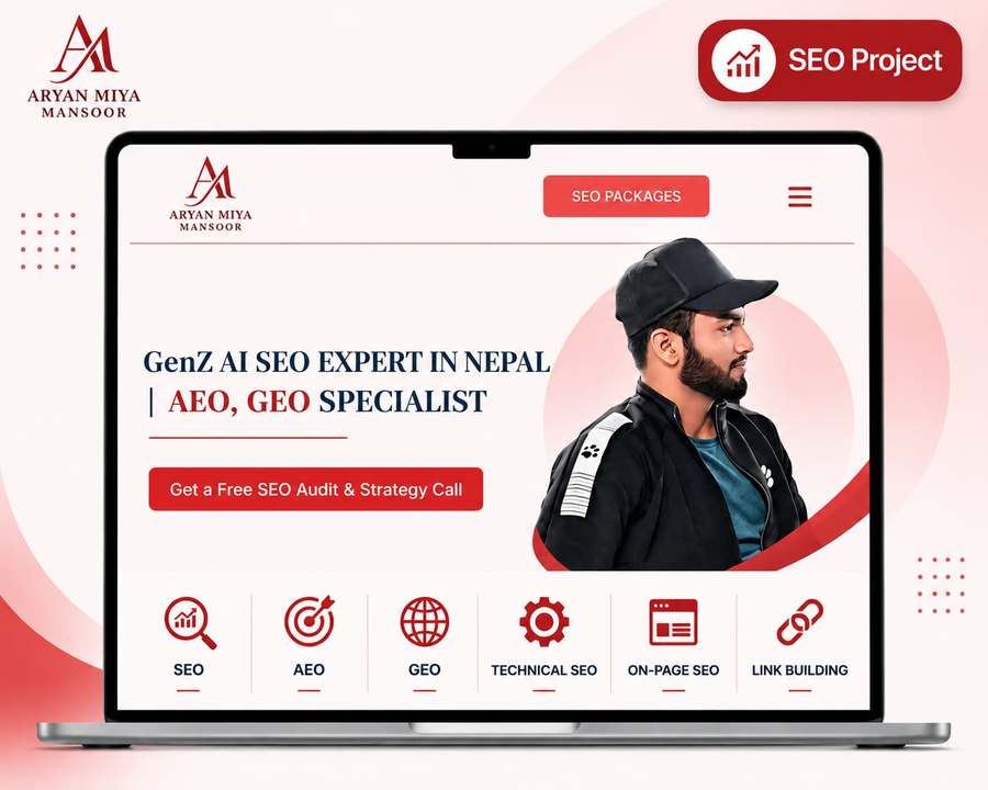 Aryan Miya Mansoor, Personal Brand website SEO case study by Aryan Miya Mansoor, SEO expert in Dubai