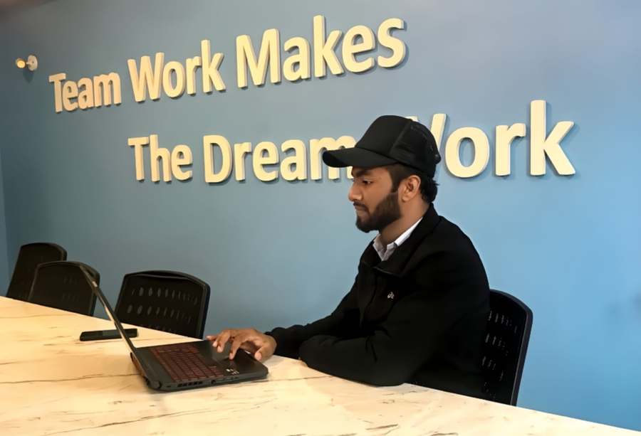 Aryan Miya Mansoor and team working on SEO and digital marketing in Nepal